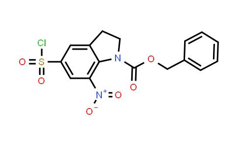 CAS No. 1710628-73-1, Benzyl 5-(chlorosulfonyl)-7-nitro-2,3-dihydro-1H-indole-1-carboxylate
