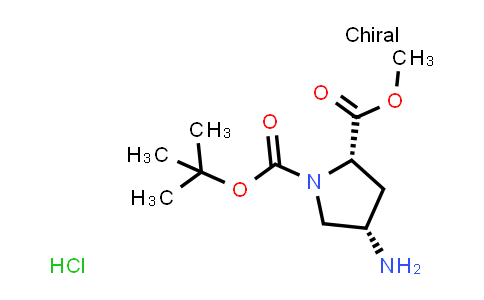 CAS No. 171110-72-8, Methyl (2S,4S)-1-Boc-4-aminopyrrolidine-2-carboxylate hydrochloride