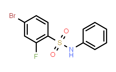 CAS No. 1711413-16-9, 4-Bromo-2-fluoro-N-phenylbenzenesulfonamide