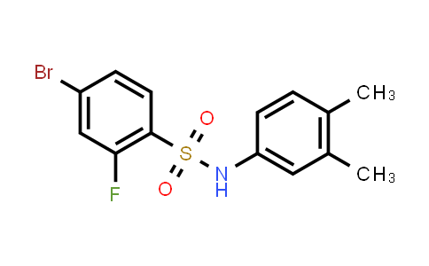 CAS No. 1711413-55-6, 4-Bromo-N-(3,4-dimethylphenyl)-2-fluorobenzenesulfonamide