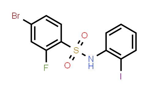 CAS No. 1711725-91-5, 4-Bromo-2-fluoro-N-(2-iodophenyl)-benzenesulfonamide