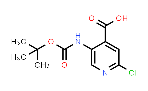 CAS No. 171178-46-4, 5-((tert-Butoxycarbonyl)amino)-2-chloroisonicotinic acid