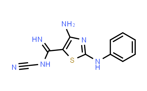 CAS No. 171286-69-4, 4-Amino-N-cyano-2-(phenylamino)thiazole-5-carboximidamide