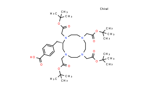MC531238 | 1713269-98-7 | (S)-4-((1,4,7,10-Tetrakis(2-(tert-butoxy)-2-oxoethyl)-1,4,7,10-tetraazacyclododecan-2-yl)methyl)benzoic acid