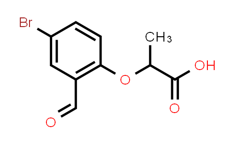 CAS No. 171347-47-0, 2-(4-Bromo-2-formylphenoxy)propanoic acid