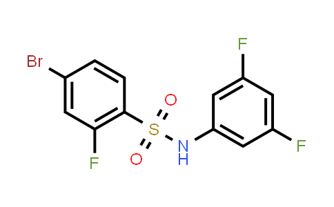 CAS No. 1715249-34-5, 4-Bromo-N-(3,5-difluorophenyl)-2-fluorobenzenesulfonamide