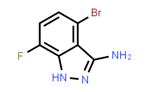 CAS No. 1715912-69-8, 4-Bromo-7-fluoro-1H-indazol-3-amine