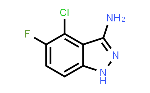 CAS No. 1715913-00-0, 4-Chloro-5-fluoro-1H-indazol-3-amine