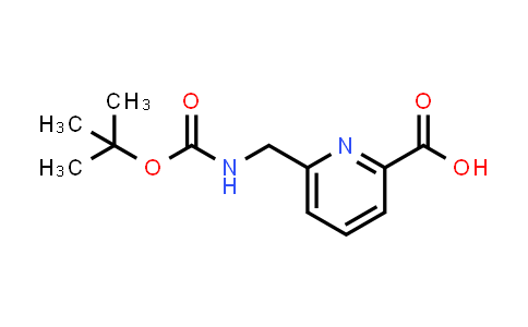 CAS No. 171670-07-8, 6-(((tert-Butoxycarbonyl)amino)methyl)picolinic acid