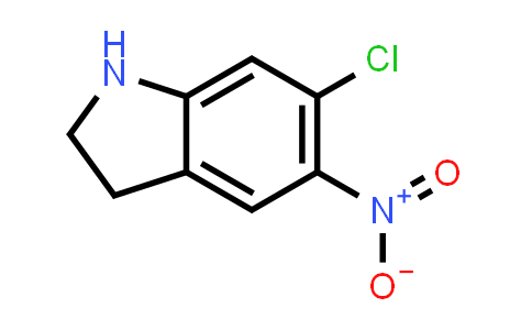 CAS No. 172078-32-9, 6-Chloro-5-nitro-2,3-dihydro-1H-indole