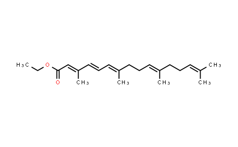 CAS No. 172286-90-7, (2E,4E,6E,10E)-Ethyl 3,7,11,15-tetramethylhexadeca-2,4,6,10,14-pentaenoate