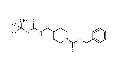 CAS No. 172348-56-0, Benzyl 4-(((tert-butoxycarbonyl)amino)methyl)piperidine-1-carboxylate
