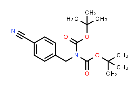 CAS No. 172348-74-2, tert-Butyl N-[(4-cyanophenyl)methyl]-N-[(2-methylpropan-2-yl)oxycarbonyl]carbamate