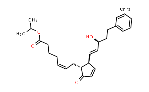 CAS No. 172740-14-6, 5-Heptenoic acid, 7-[(1R,2S)-2-[(1E,3S)-3-hydroxy-5-phenyl-1-penten-1-yl]-5-oxo-3-cyclopenten-1-yl]-, 1-methylethyl ester, (5Z)-