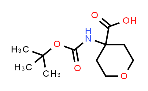 CAS No. 172843-97-9, 4-((tert-Butoxycarbonyl)amino)tetrahydro-2H-pyran-4-carboxylic acid