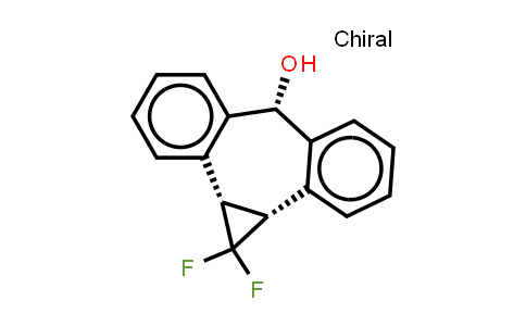CAS No. 172925-68-7, Dibenzo[a,e]cyclopropa[c]cyclohepten-6-ol, 1,1-difluoro-1,1a,6,10b-tetrahydro-, (1a.alpha.,6.beta.,10b.alpha.)-