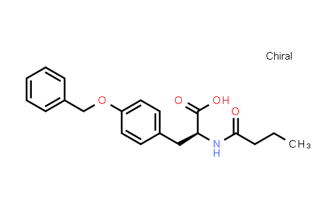 CAS No. 172992-35-7, (S)-3-(4-(Benzyloxy)phenyl)-2-butyramidopropanoic acid