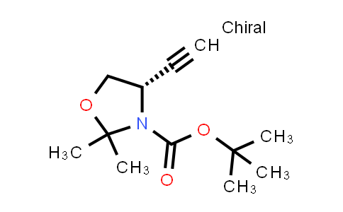 CAS No. 173065-16-2, tert-Butyl (S)-4-ethynyl-2,2-dimethyloxazolidine-3-carboxylate