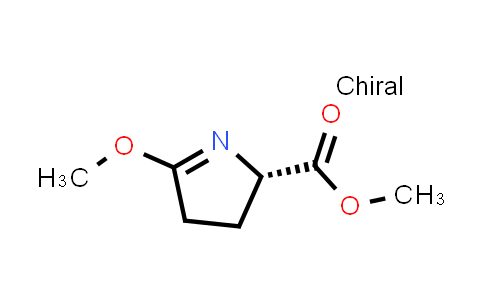 CAS No. 173142-47-7, (S)-Methyl 5-methoxy-3,4-dihydro-2H-pyrrole-2-carboxylate