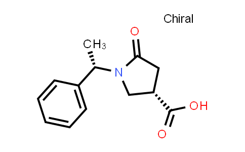 CAS No. 173340-19-7, (S)-5-Oxo-1-((S)-1-phenylethyl)pyrrolidine-3-carboxylic acid