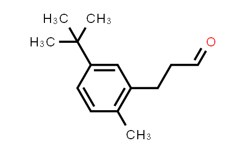 CAS No. 173445-62-0, Benzenepropanal, 5-(1,1-dimethylethyl)-2-methyl-