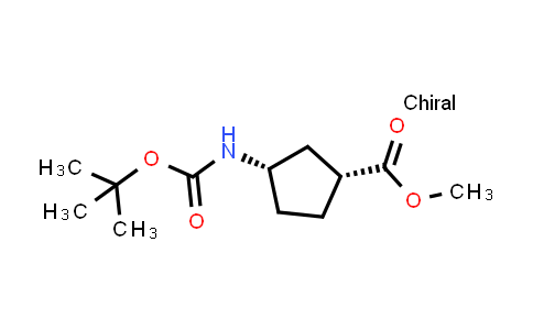 CAS No. 173464-47-6, Methyl (1R,3S)-3-{[(tert-butoxy)carbonyl]amino}cyclopentane-1-carboxylate