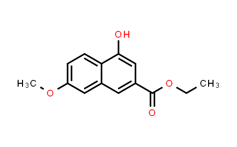 CAS No. 173483-53-9, 2-Naphthalenecarboxylic acid, 4-hydroxy-7-methoxy-, ethyl ester