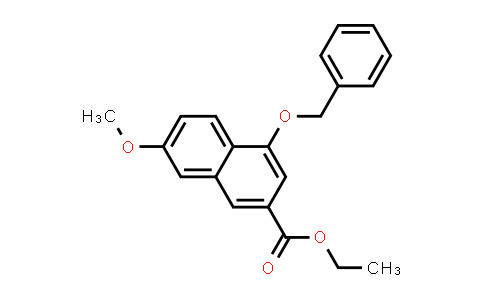 CAS No. 173483-54-0, 2-Naphthalenecarboxylic acid, 7-methoxy-4-(phenylmethoxy)-, ethyl ester