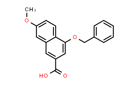 CAS No. 173483-55-1, 2-Naphthalenecarboxylic acid, 7-methoxy-4-(phenylmethoxy)-