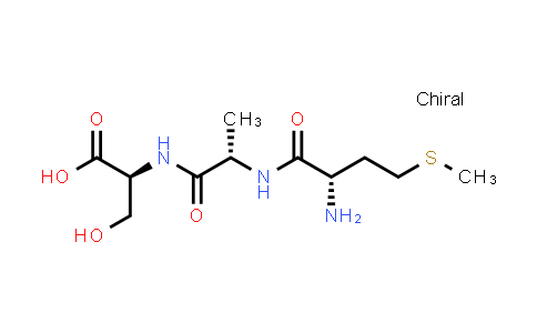 CAS No. 17351-33-6, (S)-2-((S)-2-((S)-2-Amino-4-(methylthio)butanamido)propanamido)-3-hydroxypropanoic acid