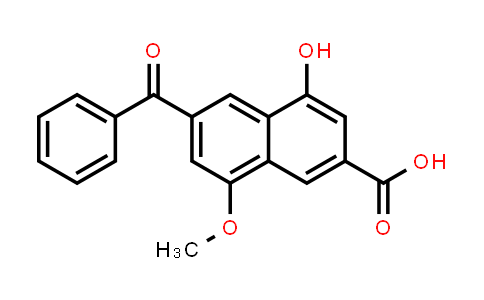 CAS No. 173691-96-8, 2-Naphthalenecarboxylic acid, 6-benzoyl-4-hydroxy-8-methoxy-