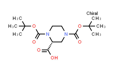 173774-48-6 | (R)-1,4-Bis(tert-butoxycarbonyl)piperazine-2-carboxylic acid