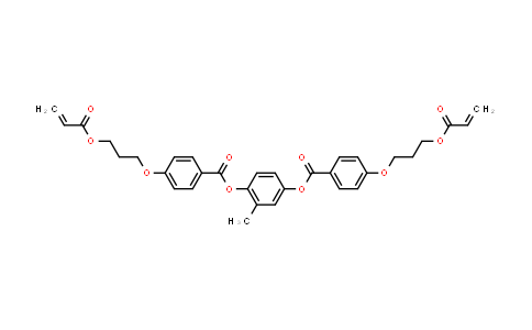 CAS No. 174063-87-7, 2-Methyl-1,4-phenylene bis(4-(3-(acryloyloxy)propoxy)benzoate)