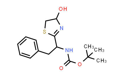CAS No. 174136-49-3, tert-Butyl (1-(4-hydroxy-4,5-dihydrothiazol-2-yl)-2-phenylethyl)carbamate