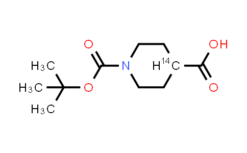 CAS No. 174316-71-3, 1-(tert-Butoxycarbonyl)piperidine-4-14C-carboxylic acid