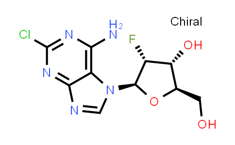 CAS No. 174462-88-5, (2R,3R,4R,5R)-5-(6-Amino-2-chloro-7H-purin-7-yl)-4-fluoro-2-(hydroxymethyl)tetrahydrofuran-3-ol