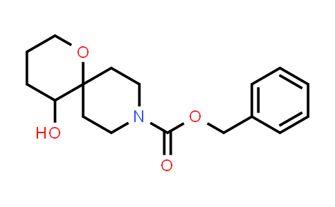 CAS No. 174469-97-7, 1-Oxa-9-azaspiro[5.5]undecane-9-carboxylic acid, 5-hydroxy-, phenylmethyl ester