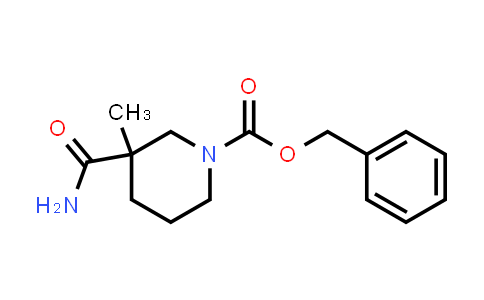 CAS No. 174543-79-4, Benzyl 3-carbamoyl-3-methylpiperidine-1-carboxylate