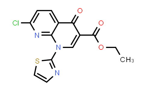 CAS No. 174726-87-5, Ethyl 7-chloro-4-oxo-1-(thiazol-2-yl)-1,4-dihydro-1,8-naphthyridine-3-carboxylate