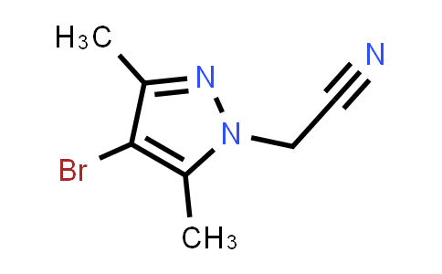 CAS No. 175137-59-4, 2-(4-Bromo-3,5-dimethyl-1H-pyrazol-1-yl)acetonitrile