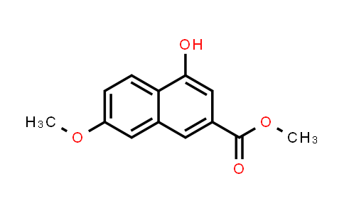 CAS No. 175161-40-7, 2-Naphthalenecarboxylic acid, 4-hydroxy-7-methoxy-, methyl ester