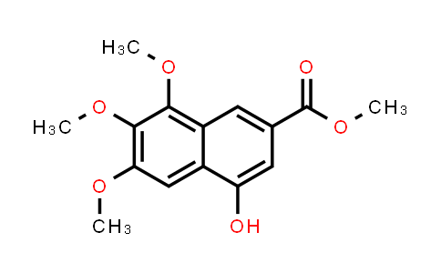 CAS No. 175161-41-8, 2-Naphthalenecarboxylic acid, 4-hydroxy-6,7,8-trimethoxy-, methyl ester