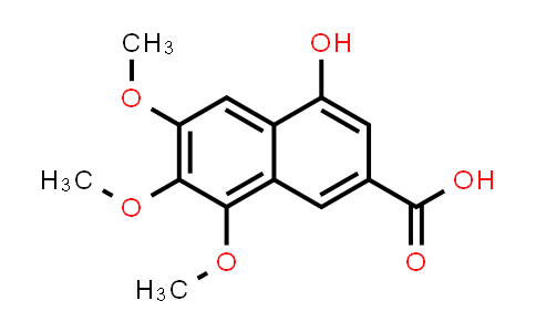 CAS No. 175161-46-3, 2-Naphthalenecarboxylic acid, 4-hydroxy-6,7,8-trimethoxy-