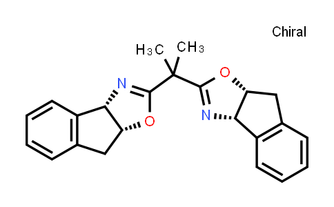 CAS No. 175166-51-5, (3aS,3a'S,8aR,8a'R)-2,2'-(Propane-2,2-diyl)bis(8,8a-dihydro-3aH-indeno[1,2-d]oxazole)