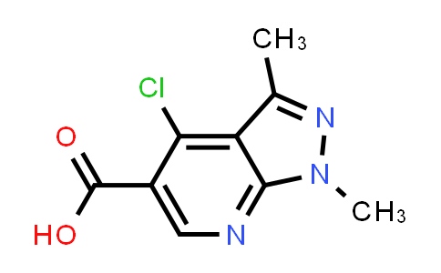 CAS No. 175201-94-2, 4-Chloro-1,3-dimethyl-1H-pyrazolo[3,4-b]pyridine-5-carboxylic acid