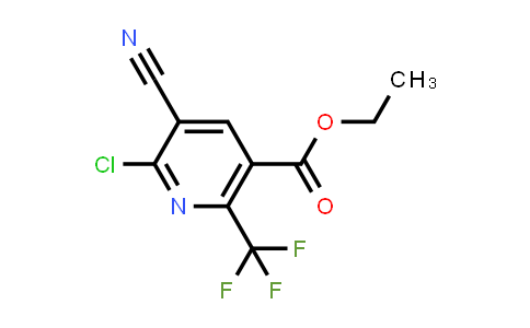 CAS No. 175277-73-3, Ethyl 2-chloro-3-cyano-6-(trifluoromethyl)-pyridine-5-carboxylate