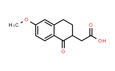 CAS No. 17529-16-7, 2-(6-Methoxy-1-oxo-1,2,3,4-tetrahydronaphthalen-2-yl)acetic acid