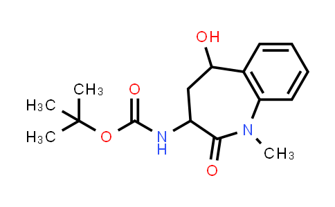 CAS No. 175712-63-7, tert-Butyl (5-hydroxy-1-methyl-2-oxo-2,3,4,5-tetrahydro-1H-benzo[b]azepin-3-yl)carbamate