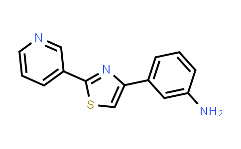 CAS No. 176032-36-3, [3-(2-Pyridin-3-yl-1,3-thiazol-4-yl)phenyl]amine