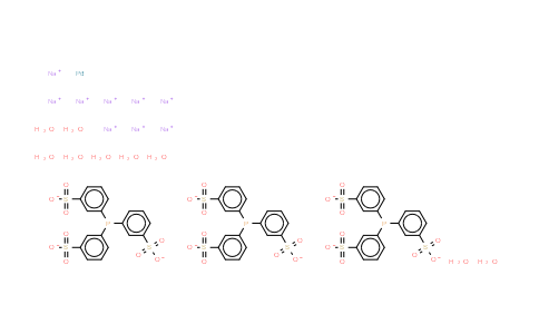CAS No. 176483-72-0, Tris(3,3',3"-phosphinidynetris(benzenesulfonato)palladium(0)nonasodiumsaltnonahydrate